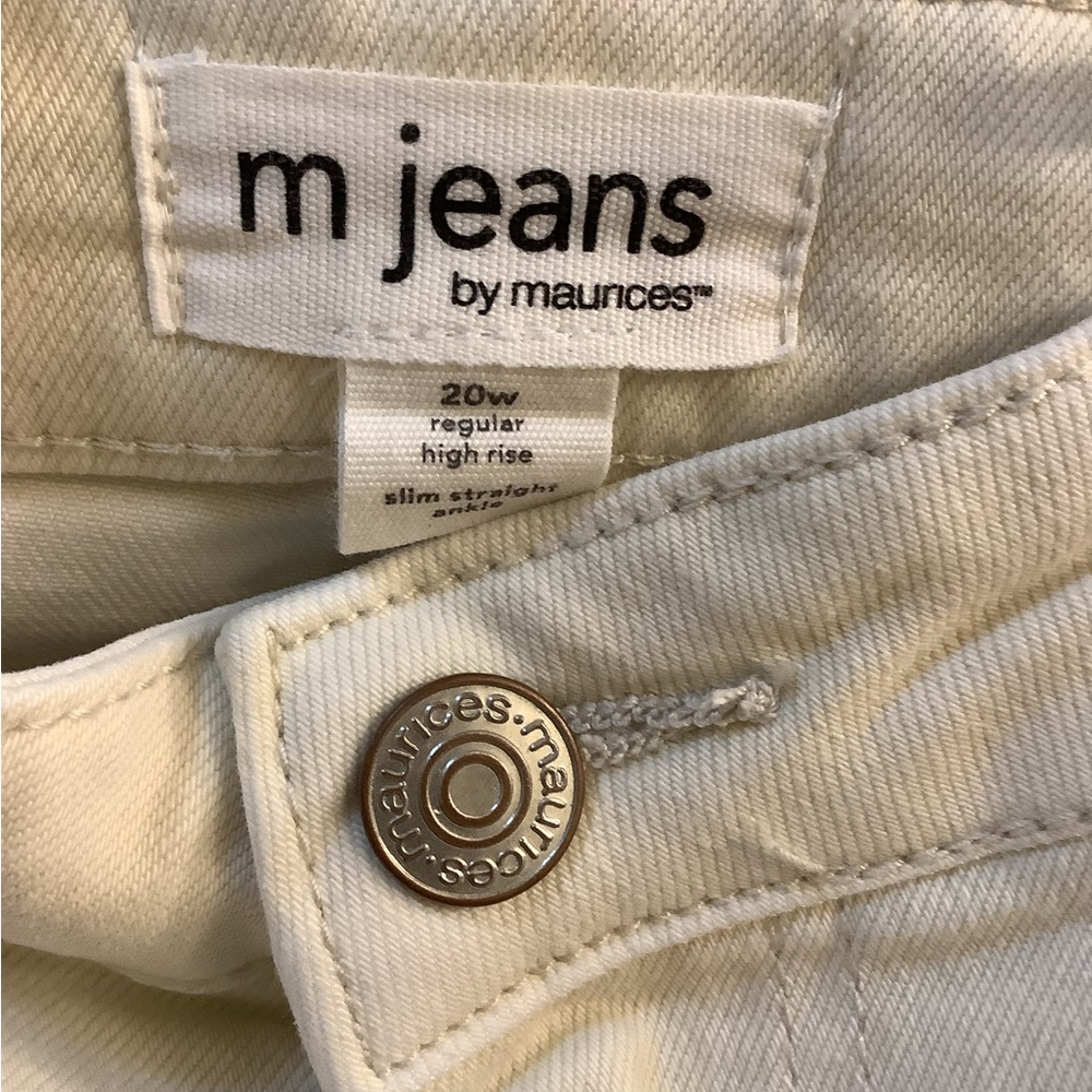 Maurices Off-White High Rise Jeans mjeans